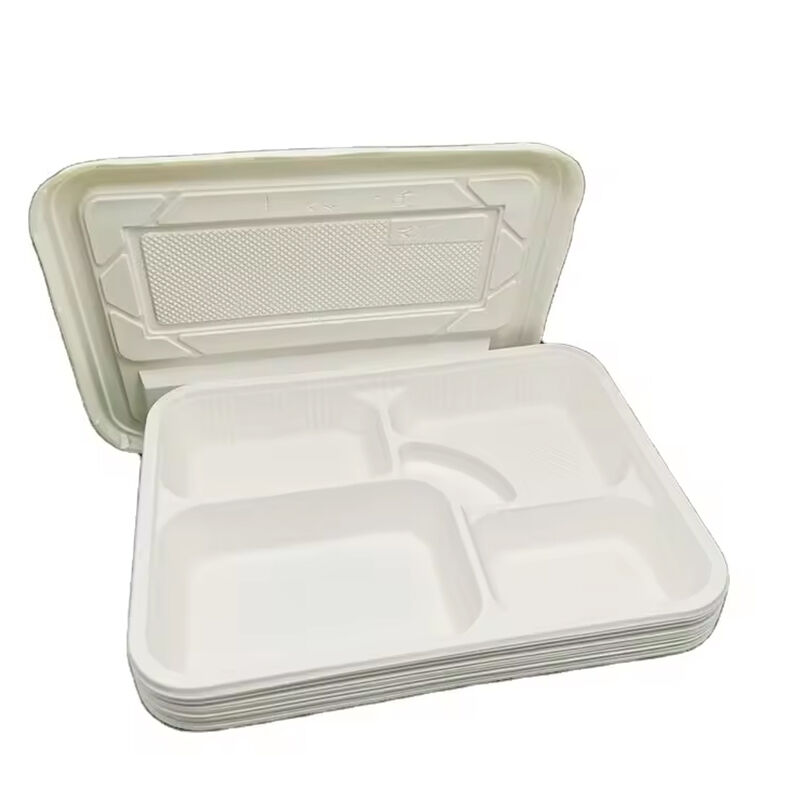 Factory Supplier Price Eco Friendly Disposable degradable eco-friendly cornstarch food tray lid
