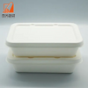 Disposable Bagasse 650ml Tray Lid Food Container Biodegradable Sugarcane Bento Lunch Box