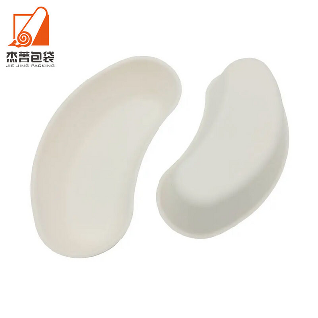 New novelty moon sugarcane bowls, disposable bagasse pulp crescent tray