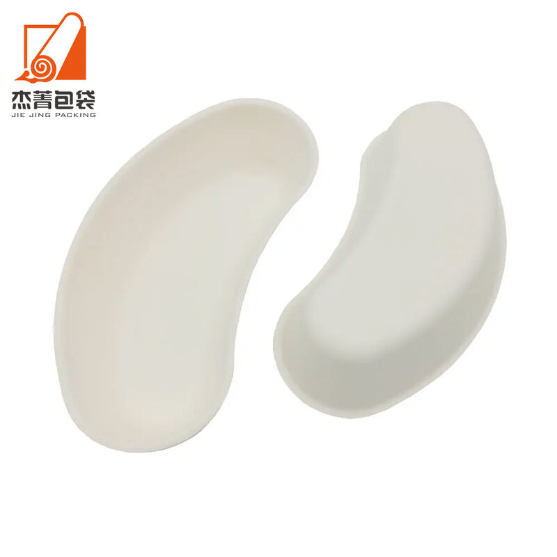 New novelty moon sugarcane bowls, disposable bagasse pulp crescent tray