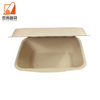 Wholesale Compostable Biodegrad Clamshell Hamburger Box Bagasse Sugarcane Clamshell Container