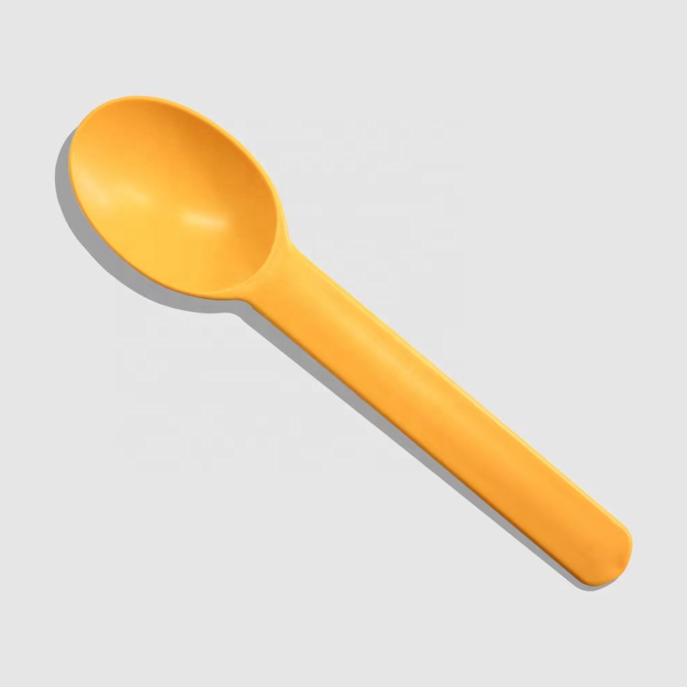 Eco-friendly disposable yogurt scoop Colorful biodegradable cornstarch scoop