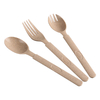 Disposable Biodegradable Wooden Cutlery Spoon Fork Knife with Individually Wrapped