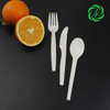biodegradable eco knife biodegradable cornstarch Disposable Tableware disposable corn starch cutlery spoon fork knife