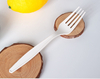 Hot Sell Corn Starch knife, fork and spoon Travel Portable Cutlery Set for Custom Color Logo Luxury Hotel Wedding