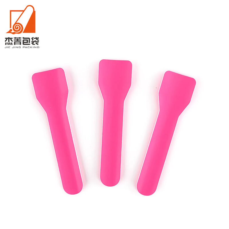 Eco-Friendly Disposable Paper Tableware: Color Splash Cake Dessert Spoons, Knives, Forks, and Ice Cream Spoons