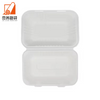 Cheap Biodegradable Disposable Compostable Sugarcane Take Out Food Containers 9*6* Bagasse Clamshell