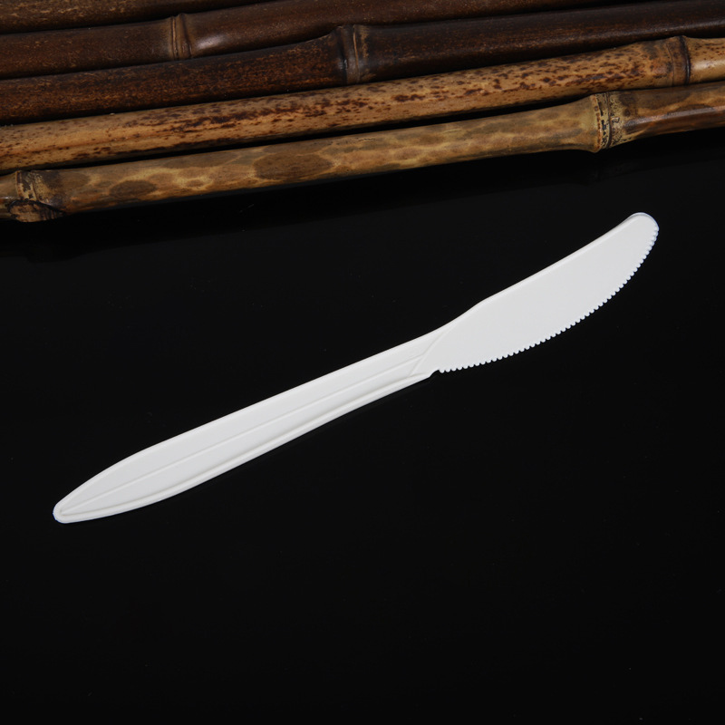 Compost Custom logo Printing Disposable Corn Starch Cutlery Biodegradable 160mm Length Corn Starch Fork Knife and Spoon Set