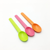 Colorful Biodegradable Flatware Disposable PLA Dessert Frozen Yogurt Gelato Ice Cream Plastic Spoon