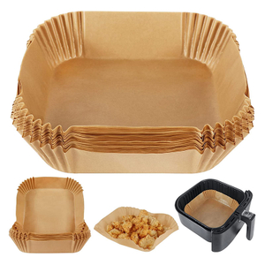 Benutzer definierte öl beständige Barbecue Food Oven Braten Dampf garer Papier Antihaft-Luft fritte use Silikon Pergament Back papier Air fryer Liner