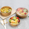 Wholesale custom paper packaging containers, paper salad bowls with lids