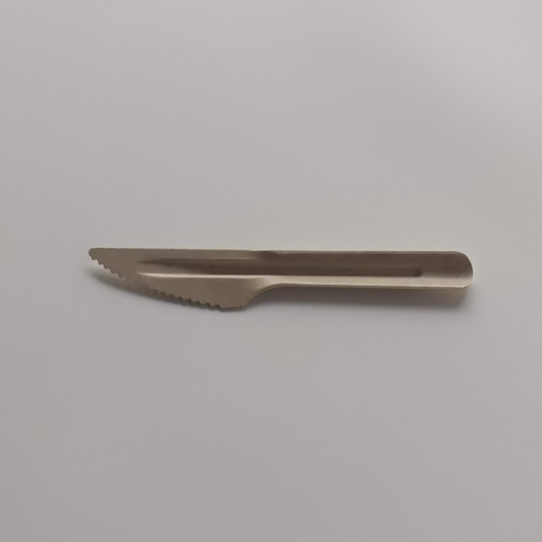 Natural Compostable Paper Spoon Cutlery Utensil Sets Biodegradable Disposable Sugarcane Knife and Fork