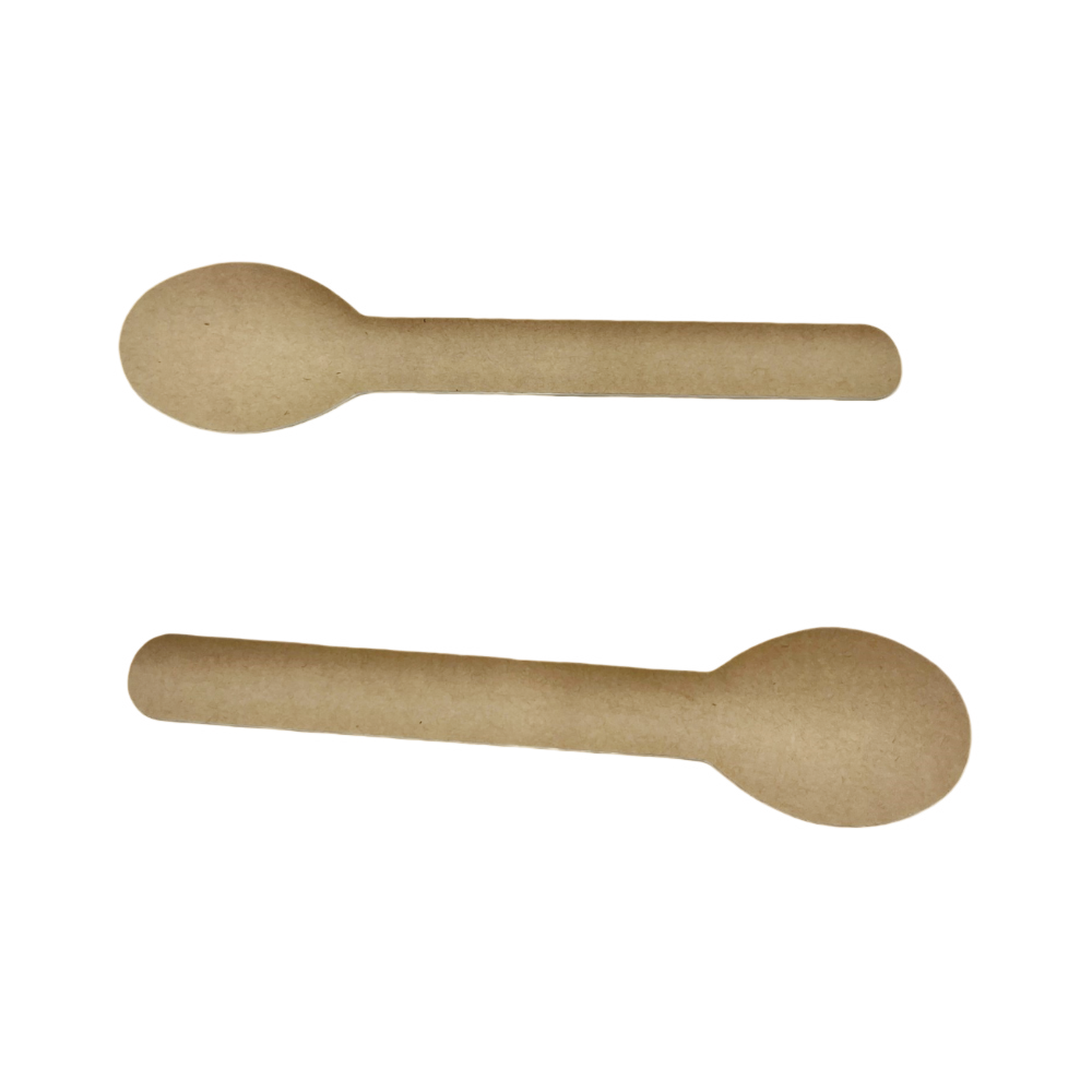 Eco Friendly BPI 100% Compostable Paper Cutlery Paper Spoon
