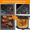 Rectangular Air Fryer Liner for Temperature Range 0 to 230 Degrees Celsius Chemical Pulp Plastic Baking Paper for Packaging