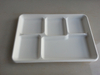 Manufacturer's Disposable 5-Compartment Sugarcane Bagasse Food Tray Well Made for Parties and Camping Safe for Refrigeration