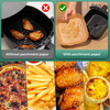 Air Fryer Liner Pergament Back papier für Air Fryer Einweg-Papier liner für Mikrowellen-Antihaft-Liner Quadrat Frei von Bleichmittel