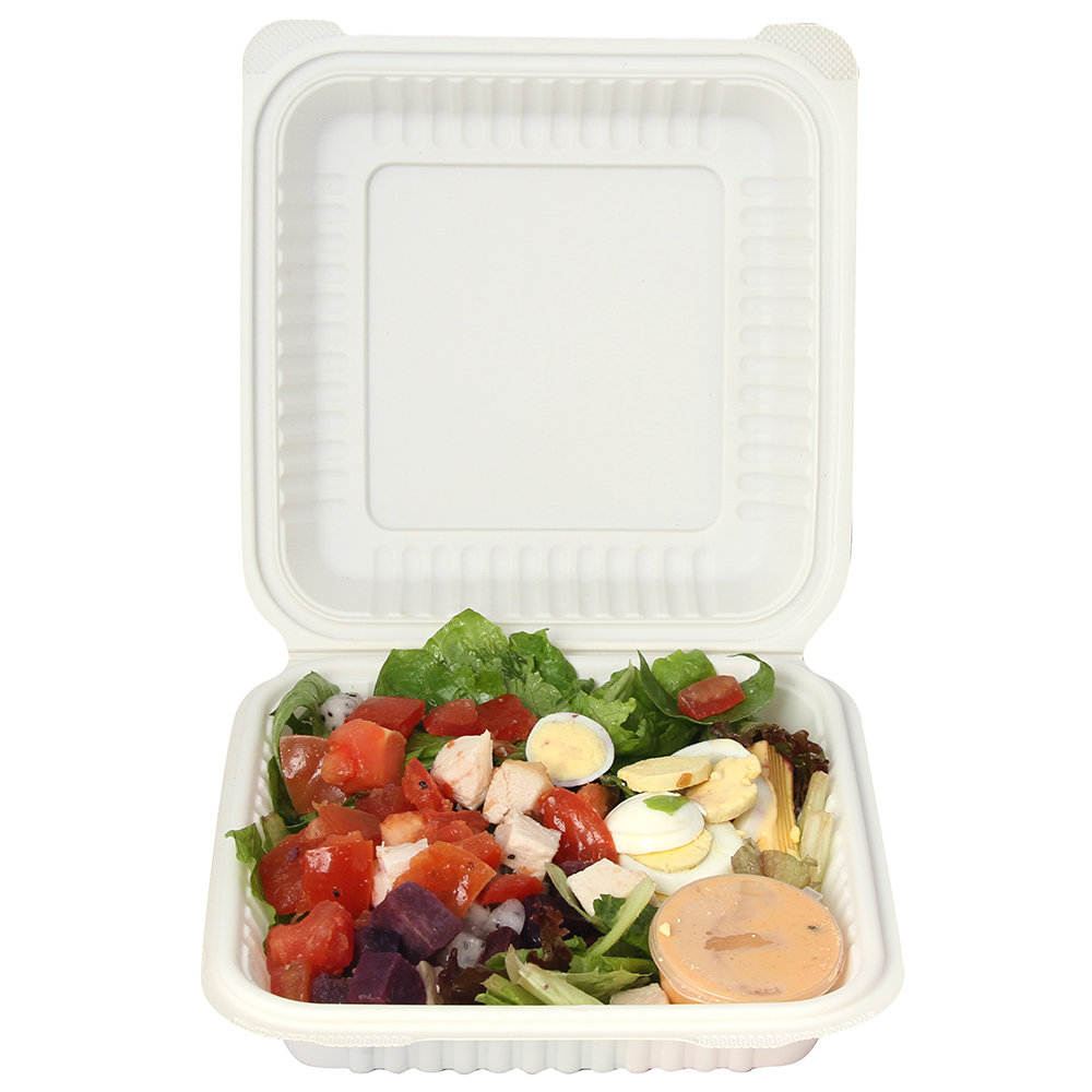 Eco-friendly Biodegradable Disposable Microwaveable TakeOut Food Containers Corn Starch Lunch Box Microwave Disposal Container