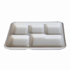 Disposable Bagasse Biodegradable Sugarcane Compartment Disposable Fast Food Tableware Tray