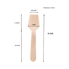 Disposable mixing spatula Wooden mini ice cream scoop Natural wooden scoop