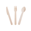 Compostable Portable Birch Wood Cutlery Set Wooden Spoon Knives Fork for Restaurants Food Serving