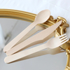 Biodegradable Wooden Spoon Fork Knife Set Single Use Compostable Cutlery Wooden Cutlery Sets Disposable Tableware