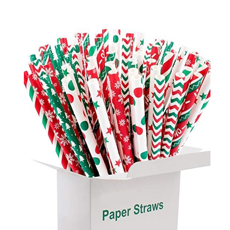 Factory Eco-friendly Environmental Straw Wrapping Paper Disposal Paper Straw Different Color Paper Straw
