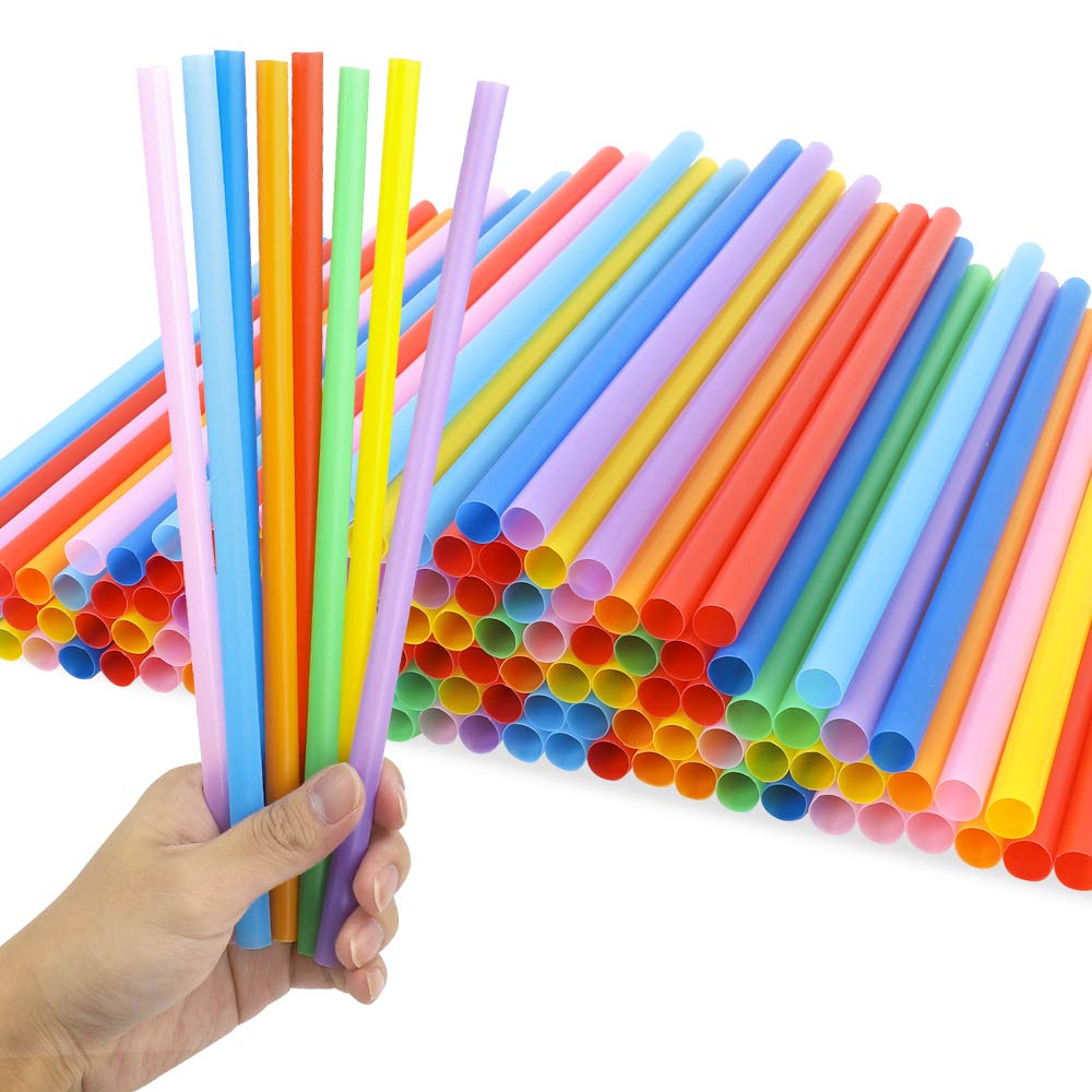 Biodegradable Colored Disposable Pla Large Smoothie Straws 10.3 Inches extra Long Straw Disposable Milkshake Straws
