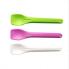  Pink White PLA Degradable Disposable Spatula Spoon for Ice Cream Yogurt Cake