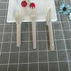 Eco-Friendly Biodegradable Disposable Cutlery for Snack Foods & Ice Cream Paper Pulp Knife Fork & Spoon Set for Camping