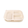 Corn Starch Box Take Out Container Food Box Lunch Box Cornstarch with 4 Compartments Food Packing to Go