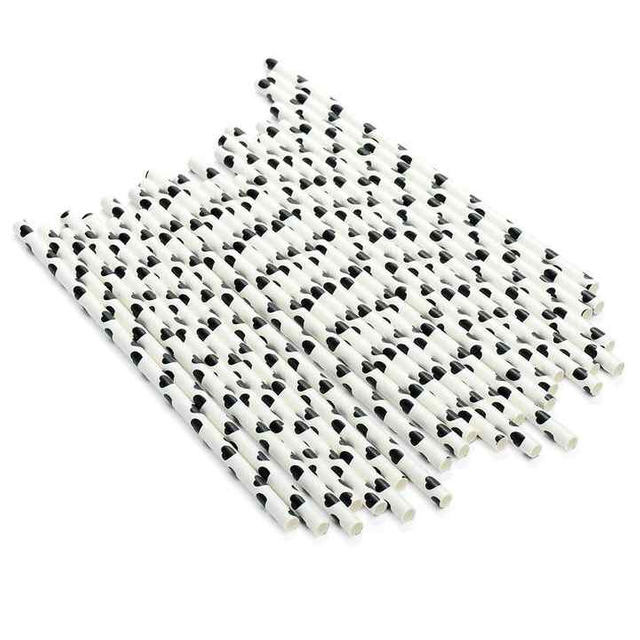 Eco-friendly Disposable Biodegradable Drinking Paper Ecological Paper Printing Straw