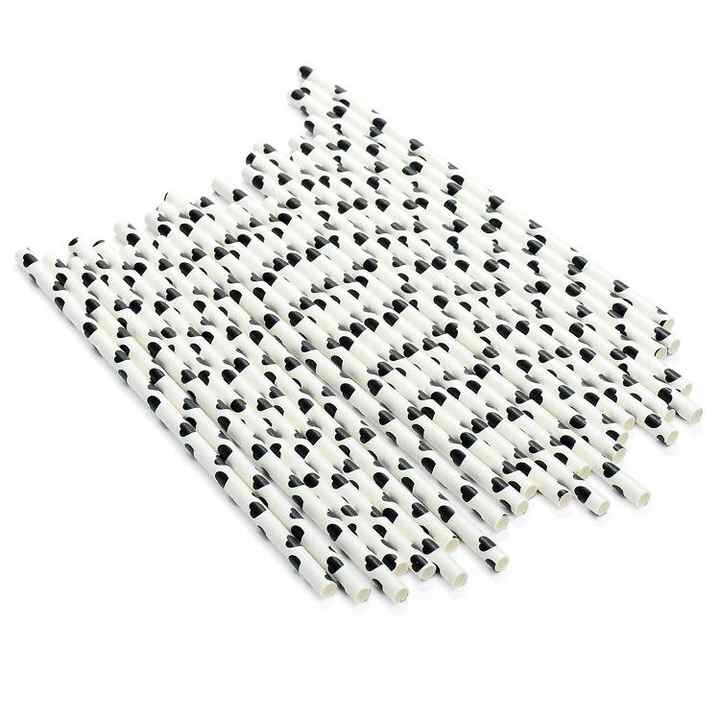 Eco-friendly Disposable Biodegradable Drinking Paper Ecological Paper Printing Straw