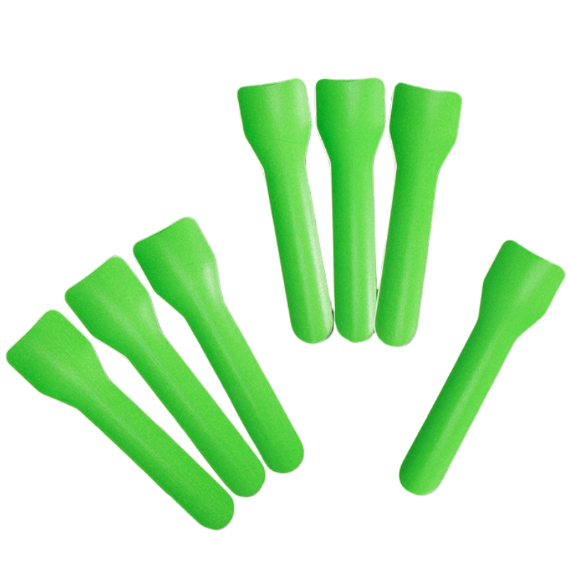 Disposable Smooth Surface Biodegradable Ice Cream Paper Spoon Biodegradable Eco Friendly Paper Cutlery Paper Scoop