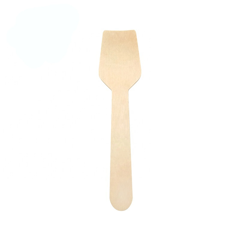 Eco Friendly Cheap Dessert Ice Cream Wooden Spoon Disposable Cutlery