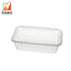 Disposable Food Packing Rectangular Takeaway Transparent Fast Food Lunch Box Thickened Plastic Commercial With Lid
