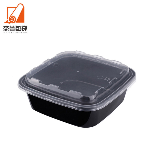 Eco-Friendly 1000ml Disposable Rectangular Lunch Boxes Plastic Tableware for Takeaway Food for Household Use