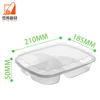 Disposable clear Plastic Box Rectangle Container with Lids Fast Food & Take Away Food Packaging for Snacks Jellies Cakes