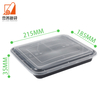 Hot Sale Container 3 Compartments Rectangular Food Containers restaurant Food Container Microwave Oven Container