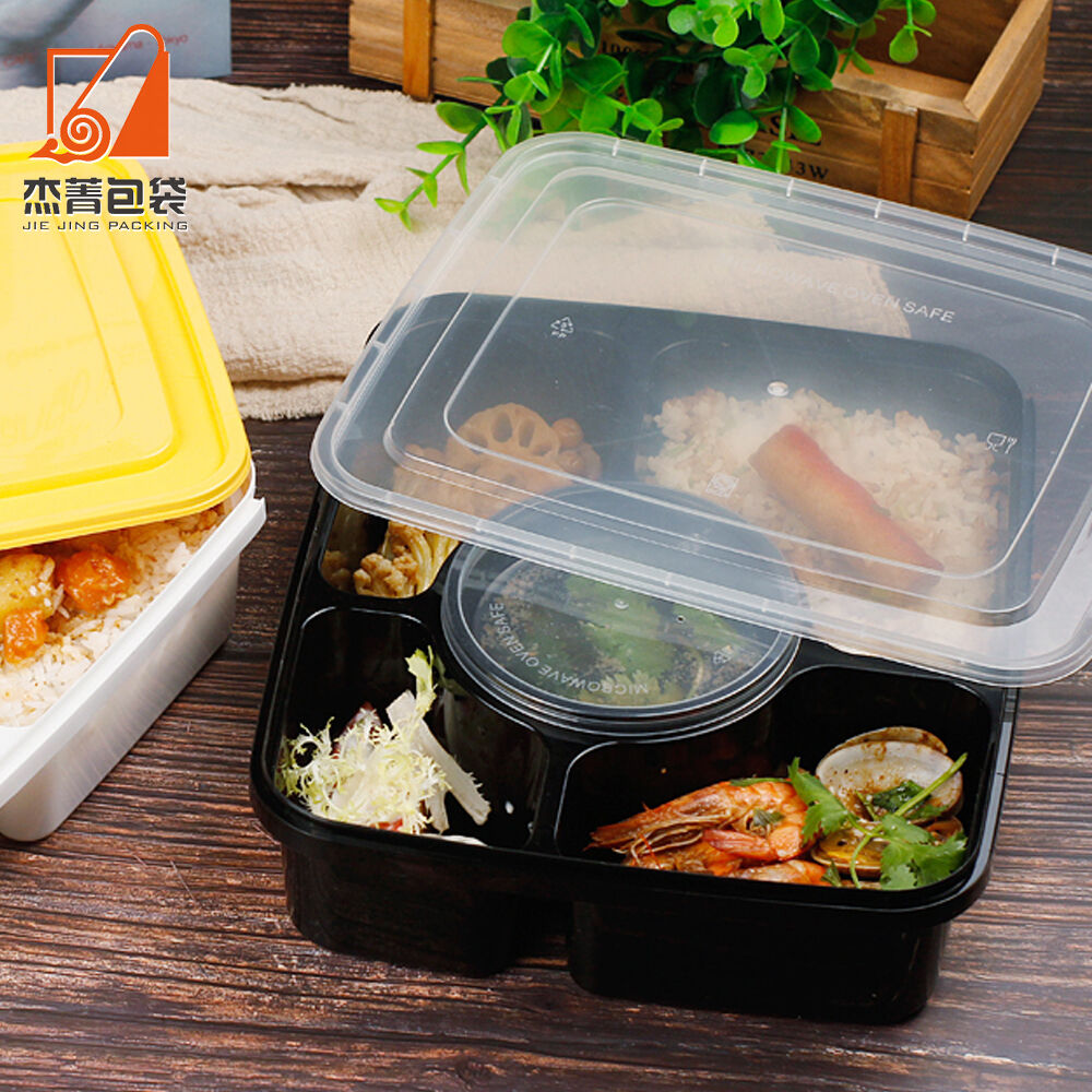 Food-grade Disposable PP Microwaveable Household Thickened High-grade Anti-theft Sealing Takeaway Packing Box with Lid