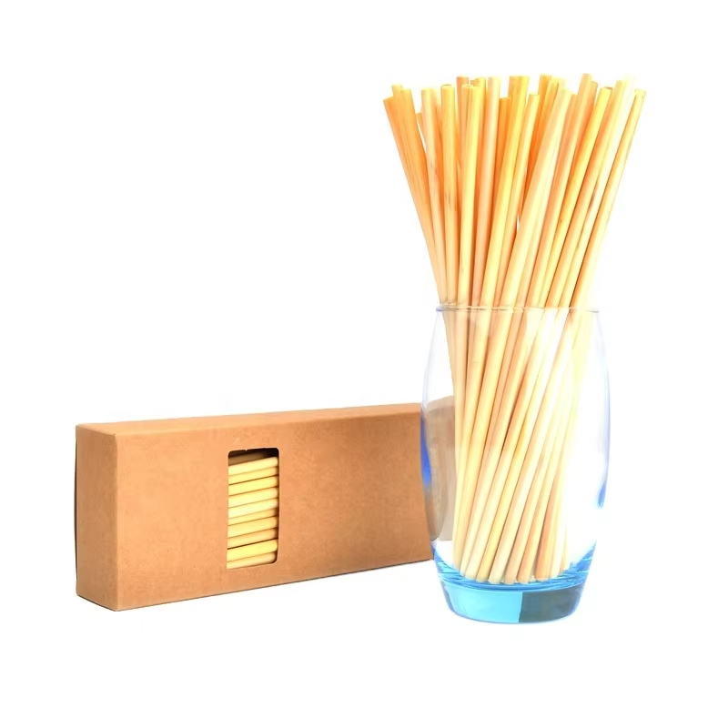 Organic hay straw wheat straw biodegradable disposable straws