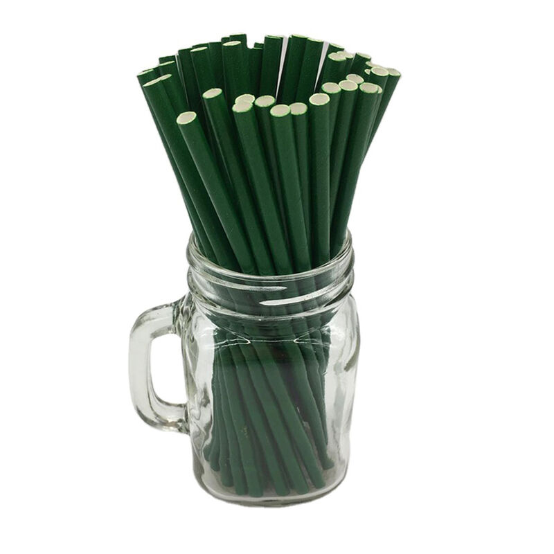 Factory OEM Degradable PLA thick straw disposable high temperature resistant independent packaging milk tea straw