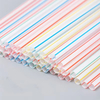 Colored Drinking Straws Wholesale Telescopic Pp Plastic Disposable Bendable Boba Bubble Tea Straw Food Grade Art Free Party