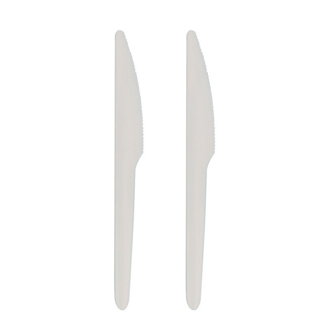 Customized Dinnerware Degradable Disposable CPLA Cutlery Packs Cornstarch Compostable Cutlery