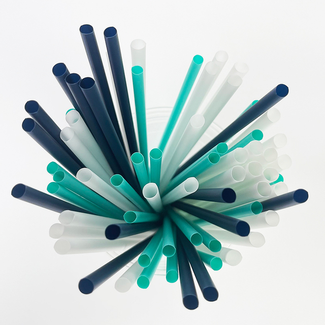 Bulk Wholesale 100% Biodegradable Disposable Drinking Straw PLA Straight Bendable Individual Wrapped Straws for Bar Accessories