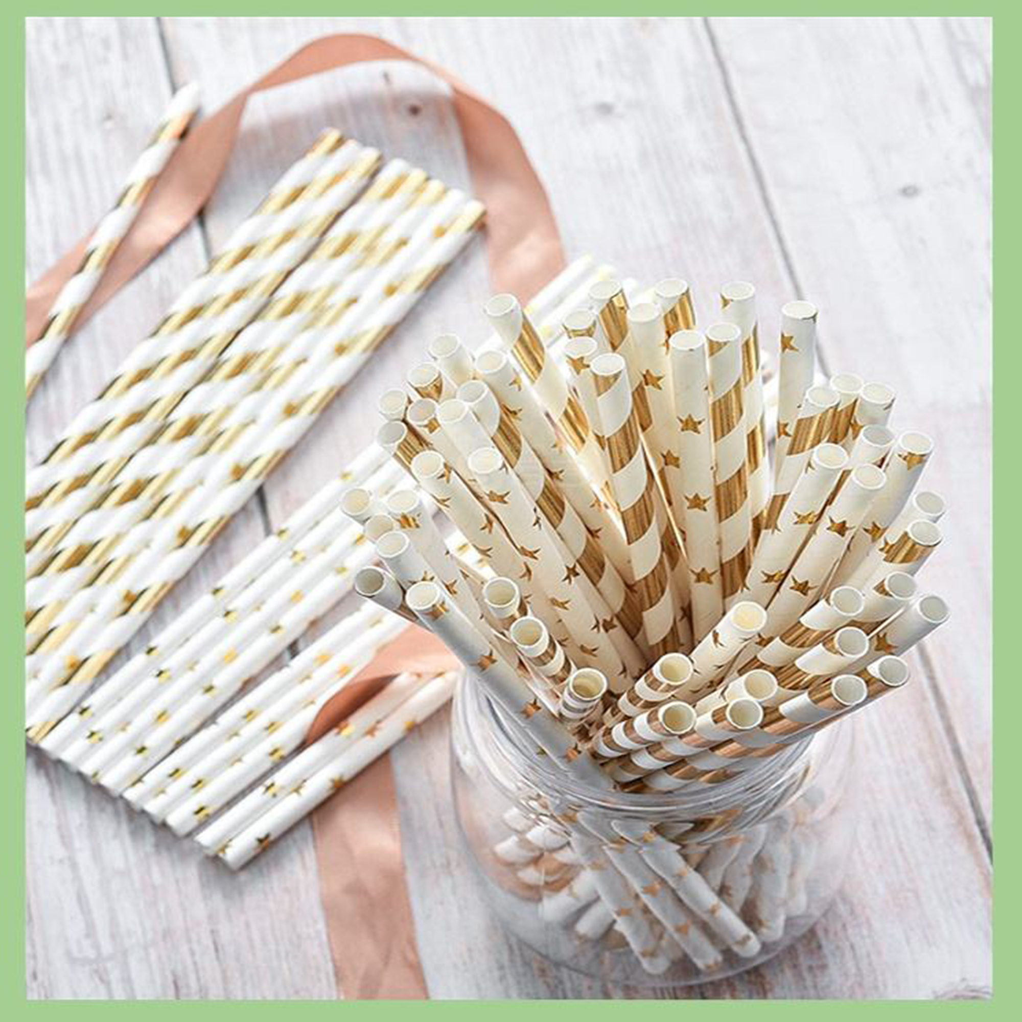 Factory Supplier Price Drink straw Paper straw Different color striped paper drinking straw paper straw