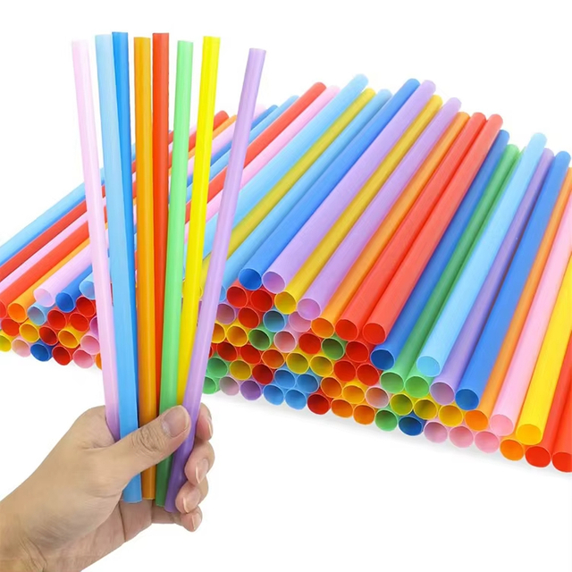 Biodegradable Drinking Straws 100% Compostable Flexible Plant Based Paper Straw For Birthday Or Party