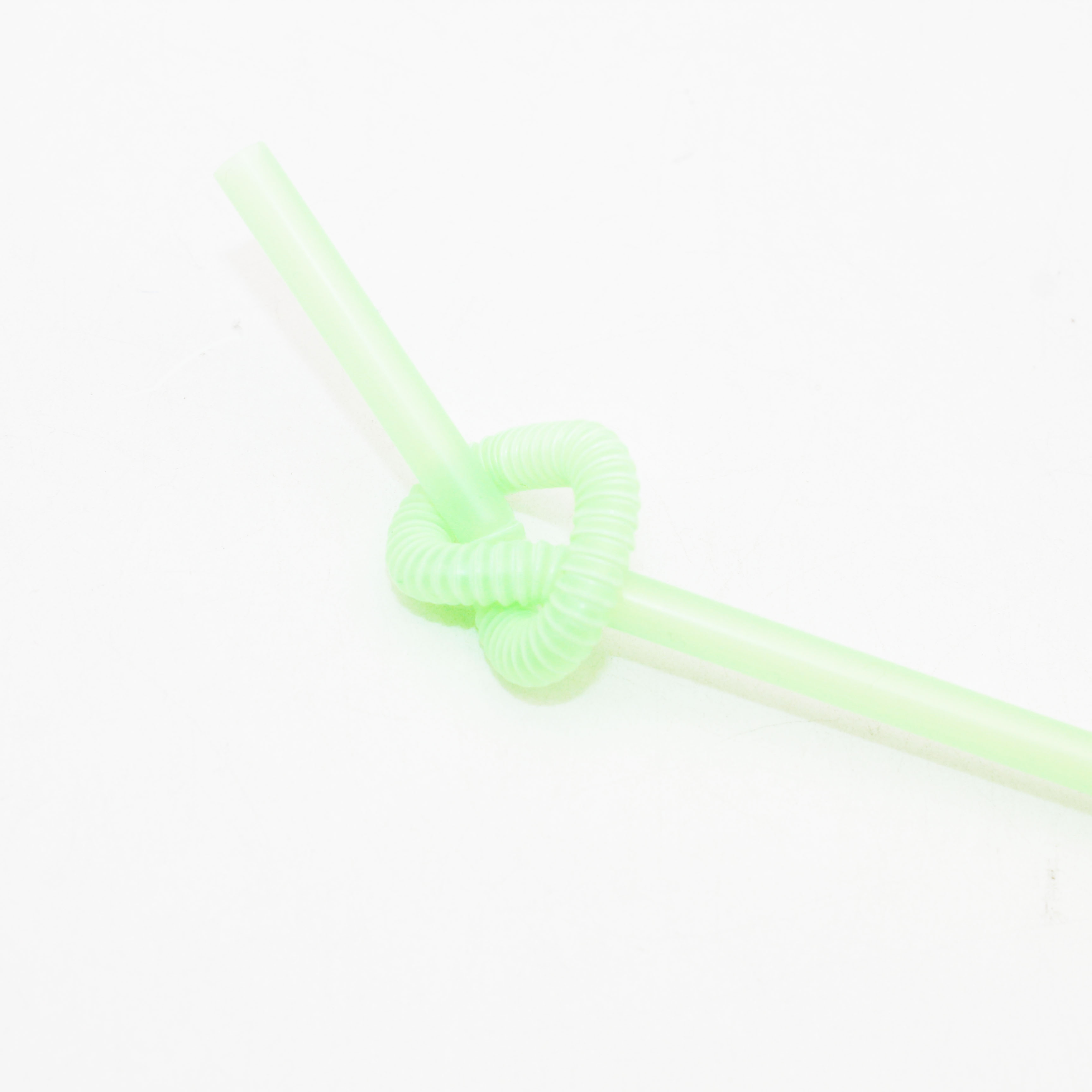 Flexible Disposable Plastic Drinking Straws Long Colorful Disposable Bendy Party Fancy neon green Straws
