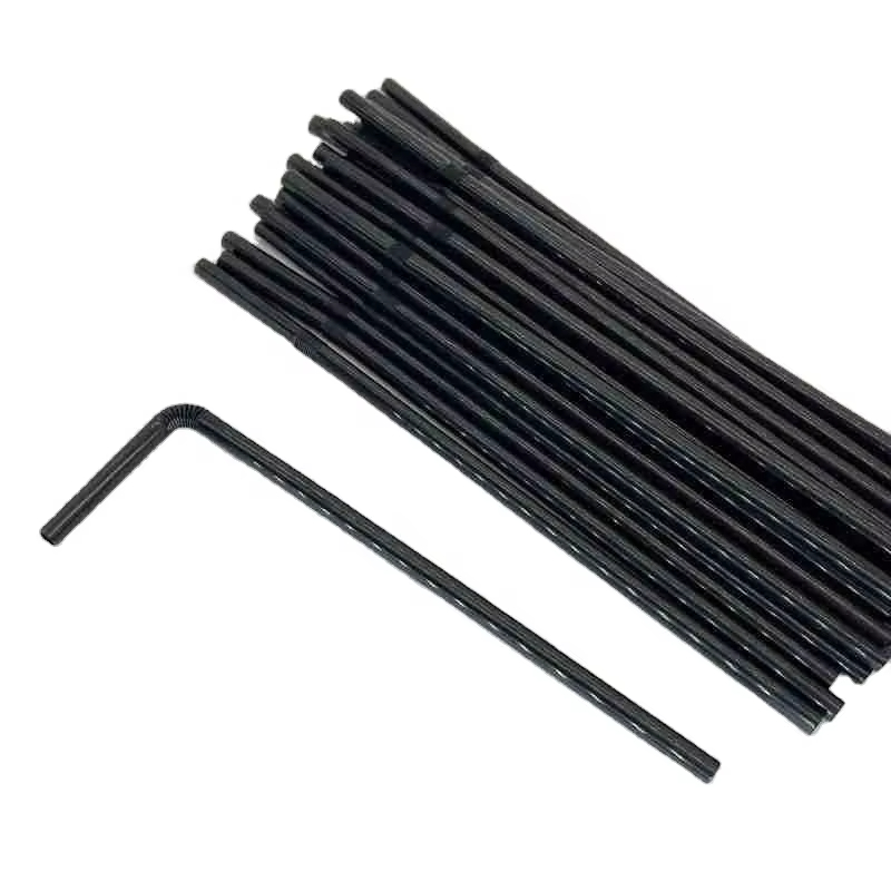 Atops Bendable Disposable Drinking Straws Flexible Bendy Straws Disposable Plastic Straws Drinking