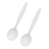 Hot Sale Stocked Biodegradable Disposable Cornstarch Soup Spoon Cutlery Set Spoon for Party