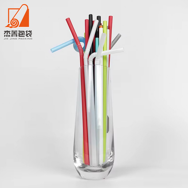 Bulk Wholesale 100% Biodegradable Disposable Drinking Straw PLA Straight Bendable Individual Wrapped Straws for Bar Accessories